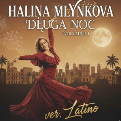 Karaoke backing track Długa noc - Halina Mlynkova, Roy