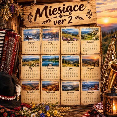 Podkład karaoke Miesiące (Kto w styczniu urodzony...) ver 2 - Biesiada