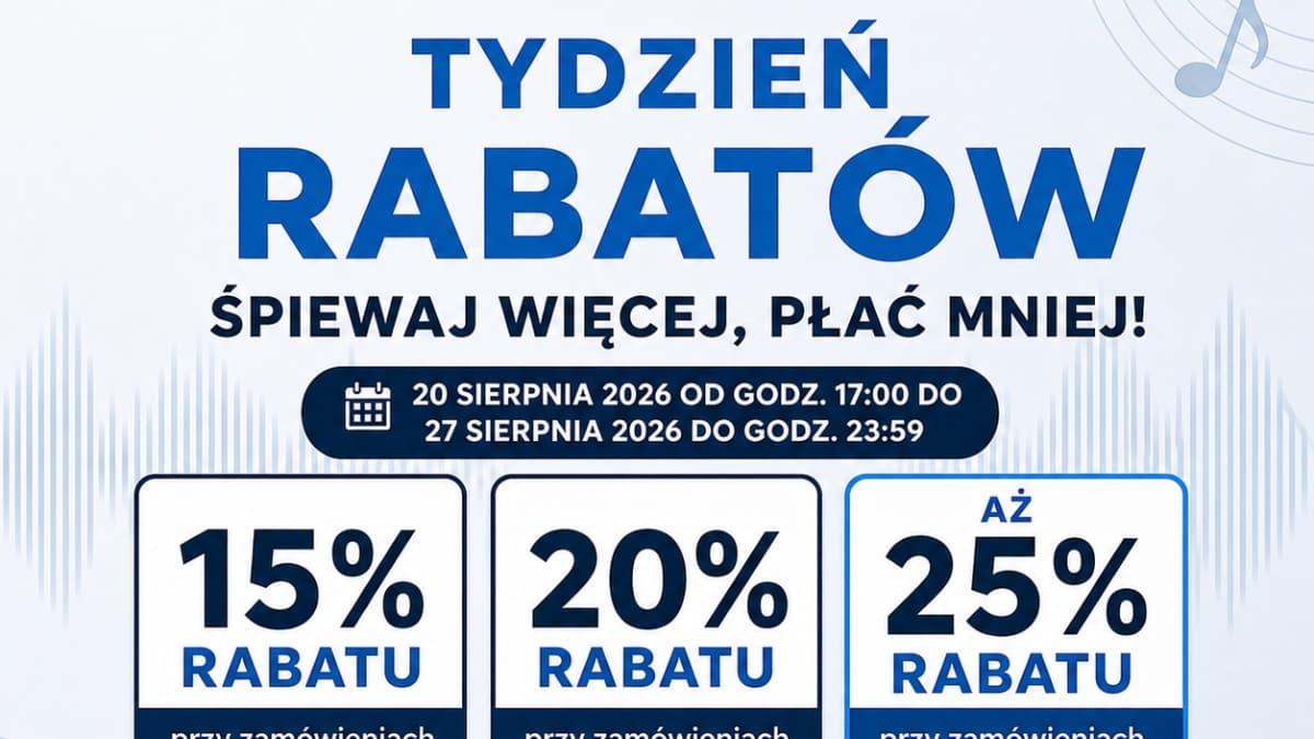 Sommeraktion bis zu -25% auf Karaoke-Begleitungen bei karaoke24.pl! 🎤☀️